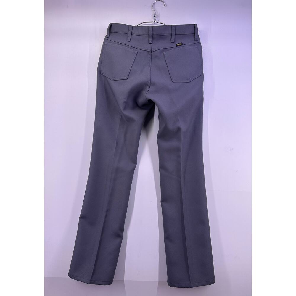Wrangler Wrancher Mens 34x34 Dress Jeans Gray Pleaded